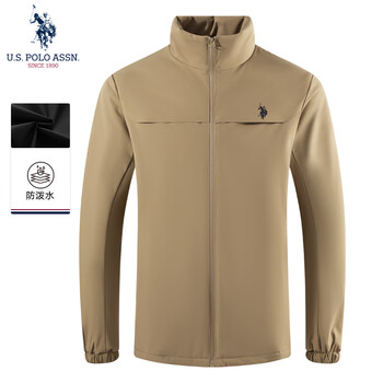U.S. POLO ASSN. 美国马球协会 外套男士夹克秋冬商务休闲棉衣防风保暖羽绒棉服户外运动上衣
