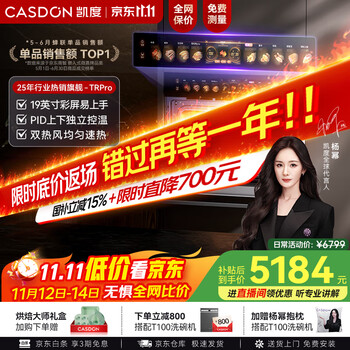 凯度（CASDON）【杨幂代言】 双热风 嵌入式 微蒸烤一体机 19英寸画境大彩屏 2025新品 国家补贴SR52FDF24-TR Pro