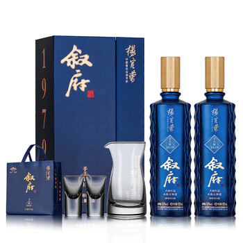叙府大师作品酒·手工版1979 著名白酒专家勾调 小批量酿造浓香型白酒 52%vol 500mL 2瓶 赠礼品袋