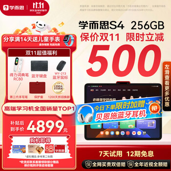学而思学习机S4 Pro超级经典款【2025新款】老师领学新课标学习平板全学段13.2英寸 8+256GB