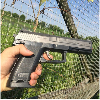 软胶弹水蛋抛壳式儿童男孩可发射玩具枪枪砸炮 usp 官方标配 1万水弹