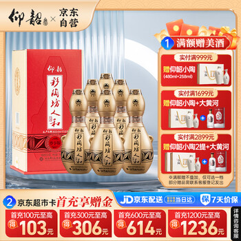 仰韶 彩陶坊 人和 加量装 白酒 (46度500ml+70度50ml)*6 整箱装 口粮酒