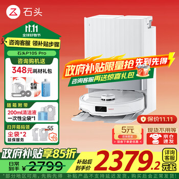 国家补贴、大件超省：Roborock 石头 P10S Pro 扫拖一体机 水箱版