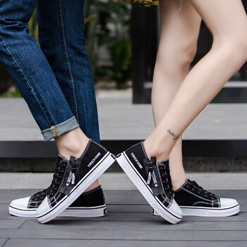 畅影 帆布鞋夏季情侣鞋新款时尚百搭个性新潮ins运动男女布面板鞋街拍