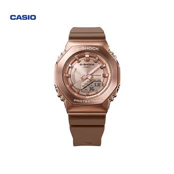 卡西欧casio黄金时代gms2100br古铜色运动手表女gshockgms2100br5apr