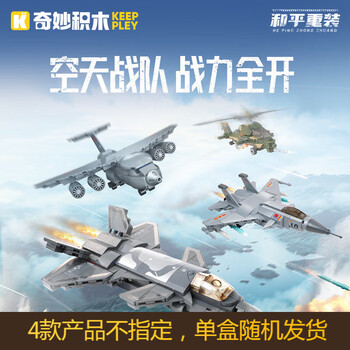 奇妙（keeppley）积木拼装军事玩具男孩生日礼物 空中编队阵营单盒（随机发货1盒）
