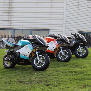 创京懿选跑车燃油 儿童小孩骑的烧油摩托车20新款49cc迷你小型2冲4冲