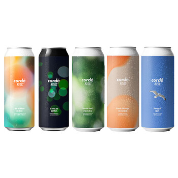 和弦精酿啤酒 绿光3.0四倍干投浑浊IPA 小精灵果泥酸艾尔 和弦5口味组合 500mL 5罐