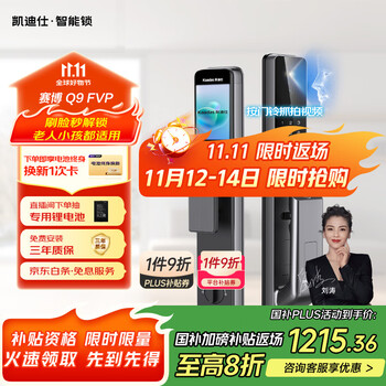 凯迪仕 kaadas Q9FVP 指静脉智能门锁