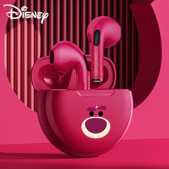 迪士尼（DISNEY）F9蓝牙耳机真无线半入耳式运动跑步迷你音乐降噪适用于华为苹果小米手机【草莓熊】