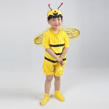 【京东精品】五一出游季儿童小蜜蜂演出服装卡通昆虫动物蜜蜂表演服小