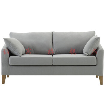 小户型公寓店铺租房客厅两人双人三人沙发布艺全拆洗 米灰色s3850-9