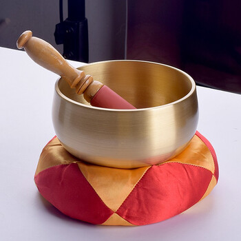 倾阑 梵音钵 佛具引磬供佛前佛音钵铜钵铜磬修行钵 佛音碗 3寸