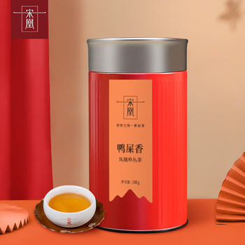 宋凰凤凰单枞茶叶特级高山乌龙茶蜜兰香单丛密兰香茶叶企业定制茶礼 鸭屎香单丛-红罐100g*1罐