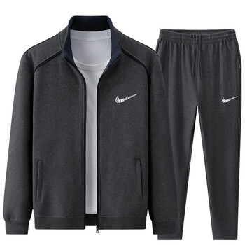 耐克nike中老年运动套装男春秋季休闲爸爸秋装中年男士运动服两件套