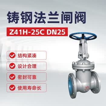 双恒 铸钢法兰闸阀Z41H-25C DN25【1台】油库加油站油料化工器材
