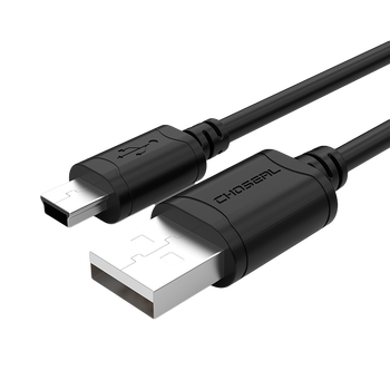 0迷你t型口5针usb公口对mini usb硬盘数据线相机单反连接线三星移动硬