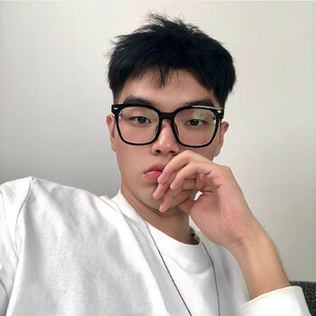 谷咖(guka)2023年新款太阳镜男女款眼镜日系方框黑色眼镜框眼镜男可配