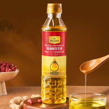 1号会员店【保真花生油】高油酸花生油 400ml 油酸含量＞75% 充氮锁鲜