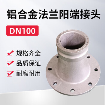 蓝宇星琳 3611铝合金法兰阳端接头 DN100 1个