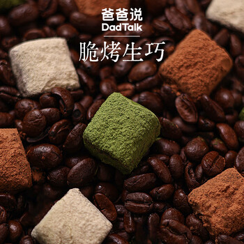 爸爸说 DAD TALK脆烤生巧 0反式脂肪酸三种口味年货即食甜品情人节礼物办公室零食 原味生巧75g/盒*2