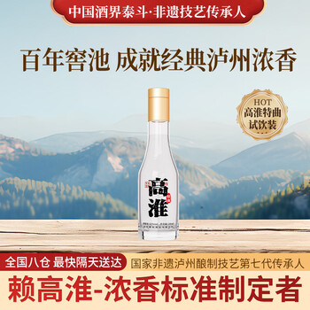 赖高淮 泸州百年传承老窖池 高淮特曲五粮浓香型白酒 100mL*1瓶小酒版
