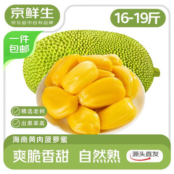 京鲜生海南菠萝蜜整个16-19斤 净重16斤生鲜水果 源头直发