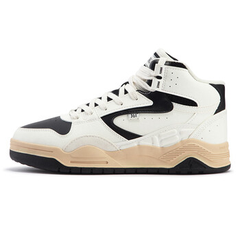 361°男鞋情侣透气复古文化鞋休闲运动鞋女 【女】羽毛白/曜石黑-6622A-4【加绒】 37