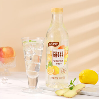 统一元气觉醒 果汁饮料 柠檬姜苹果 900ML*6瓶整箱