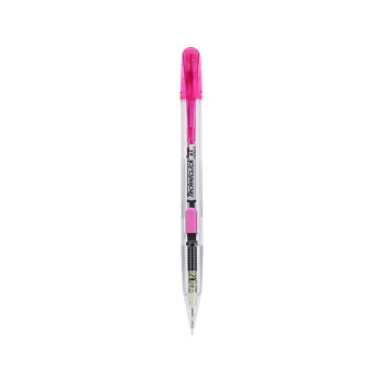 派通（Pentel）0.5侧按式活动铅笔 学生绘画自动铅笔带橡皮PD105T 粉红色