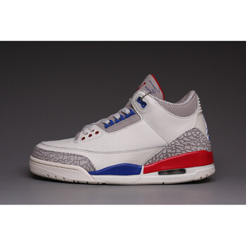 情侣鞋独立日黑水泥爆裂纹纯白男鞋乔3手稿白水泥钩子飓风白蓝男女鞋