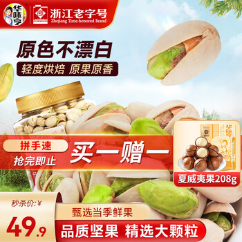 华味亨 450g开心果 大罐量贩送礼坚果每日坚果办公室零食小吃 【大罐畅享】450g开心果