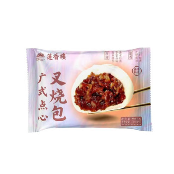 莲香楼广式早茶虾饺葱油饼核桃包芒果早餐懒人速冻半成品年货送礼 叉烧包225g*1袋（共6个）