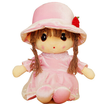 芭比娃娃洋娃娃花仙子 公主女孩毛绒玩具 布娃娃公仔玩偶 粉色安琪