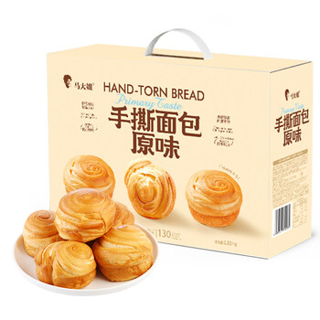 马大姐手撕面包1.03kg新年礼盒送礼早餐面包下午茶点点心 手撕面包1.03kg礼盒装