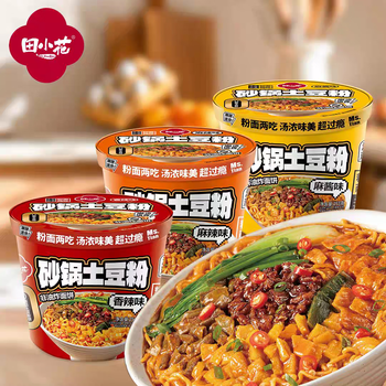田小花粉面两吃砂锅土豆粉加方便面香辣味 254克