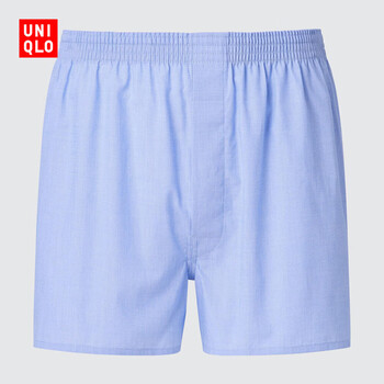 优衣库男装平脚短裤/男士内裤482587 479485 482587/61水蓝色 L