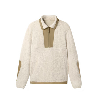 蕉下（beneunder）卫衣秋冬男女同款宽松外套百搭保暖上衣长袖圆领套头衫PO88924 暖橘米 XL 180/100A