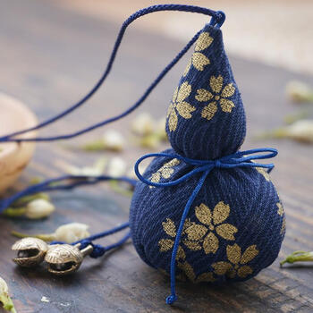 【品质优选】葫芦香囊diy材料包刺绣缝随身荷包端午古风手工香包 艾草