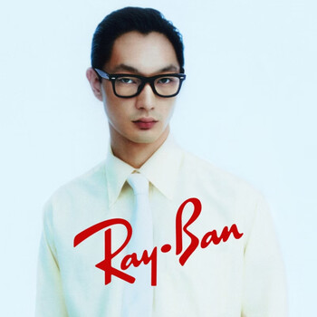 雷朋（RayBan）光学镜架男女舒适方形全框板材简约优雅近视眼镜框0RX5121F可定制 2000黑色镜框 尺寸50