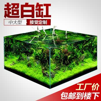 疯狂水草超白小型鱼缸桌面鱼缸水族箱小鱼水草玻璃客厅迷你鱼缸