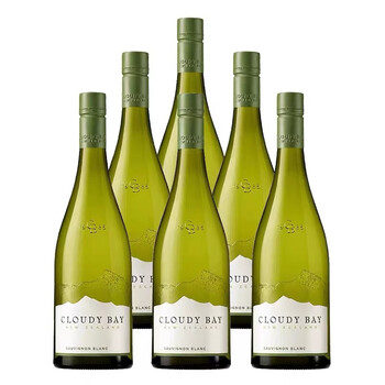 云雾之湾（Cloudy Bay）长相思 干白葡萄酒 750ml 原瓶进口整箱装 年货节送礼 云雾之湾 长相思 白葡萄酒 750ml*6支