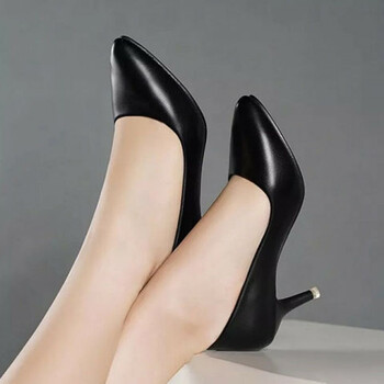 2018秋季新款韩版尖头鞋子职业工作鞋女士黑色高跟鞋性感细跟单鞋
