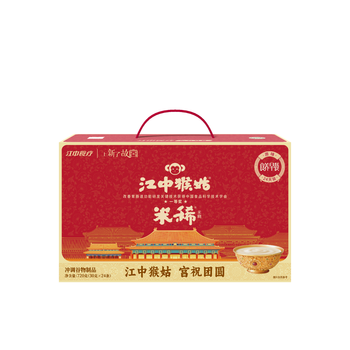 江中猴姑江中食疗米稀米糊年货礼盒营养早餐套装养胃早餐米糊12条/盒 原味米稀故宫联名款720g 【1盒】