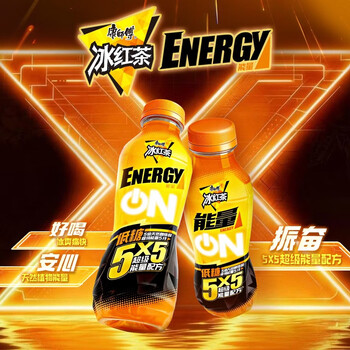 康师傅冰红茶ENERGY能量果味茶饮品420ml*6瓶低糖 420ml*6瓶