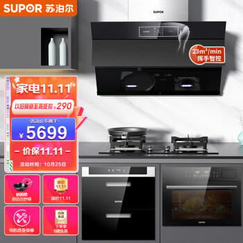 苏泊尔(SUPOR)抽油烟机套装四件套,历史价格、评价、销量走势详解