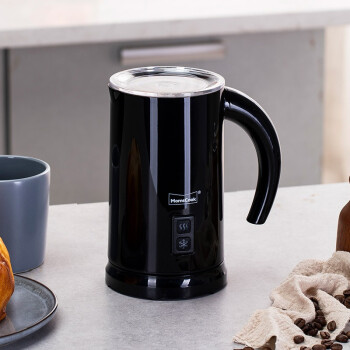 Momscook 电动牛奶打泡器DIY咖啡家用电动奶泡机搅拌打沫器 奶泡机黑色(KN-MFB)