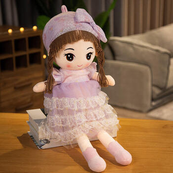 雪儿小女孩可爱芭比娃娃玩偶小女孩人型毛绒玩具少女心可爱芭比娃娃送