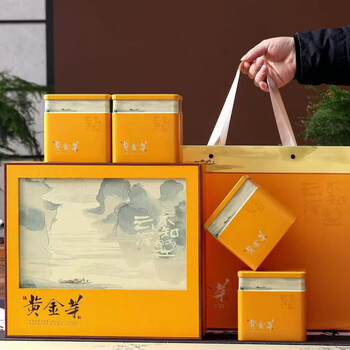 吴家世茶黄金芽 明前茶叶嫩芽高山茶浓香型250g礼盒装春节新年礼品送长辈 黄金芽黄金礼盒 250g*1盒