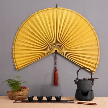 创意中式折扇墙饰扇子挂件沙发客厅墙上装饰品墙壁挂饰
